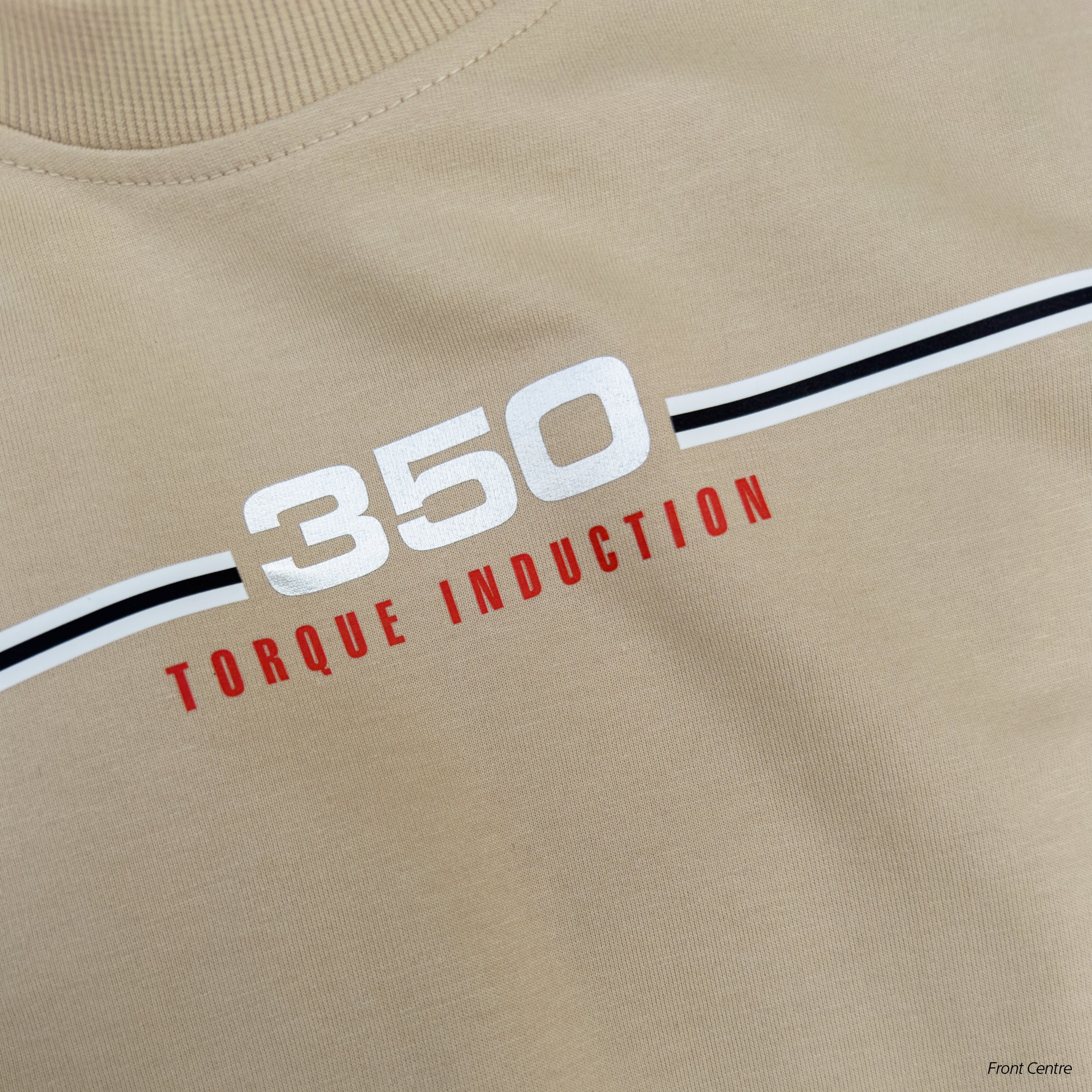 EVIL TWIN | Unisex Oversized – RD350 Inspired Motorsport T-Shirt – Beige