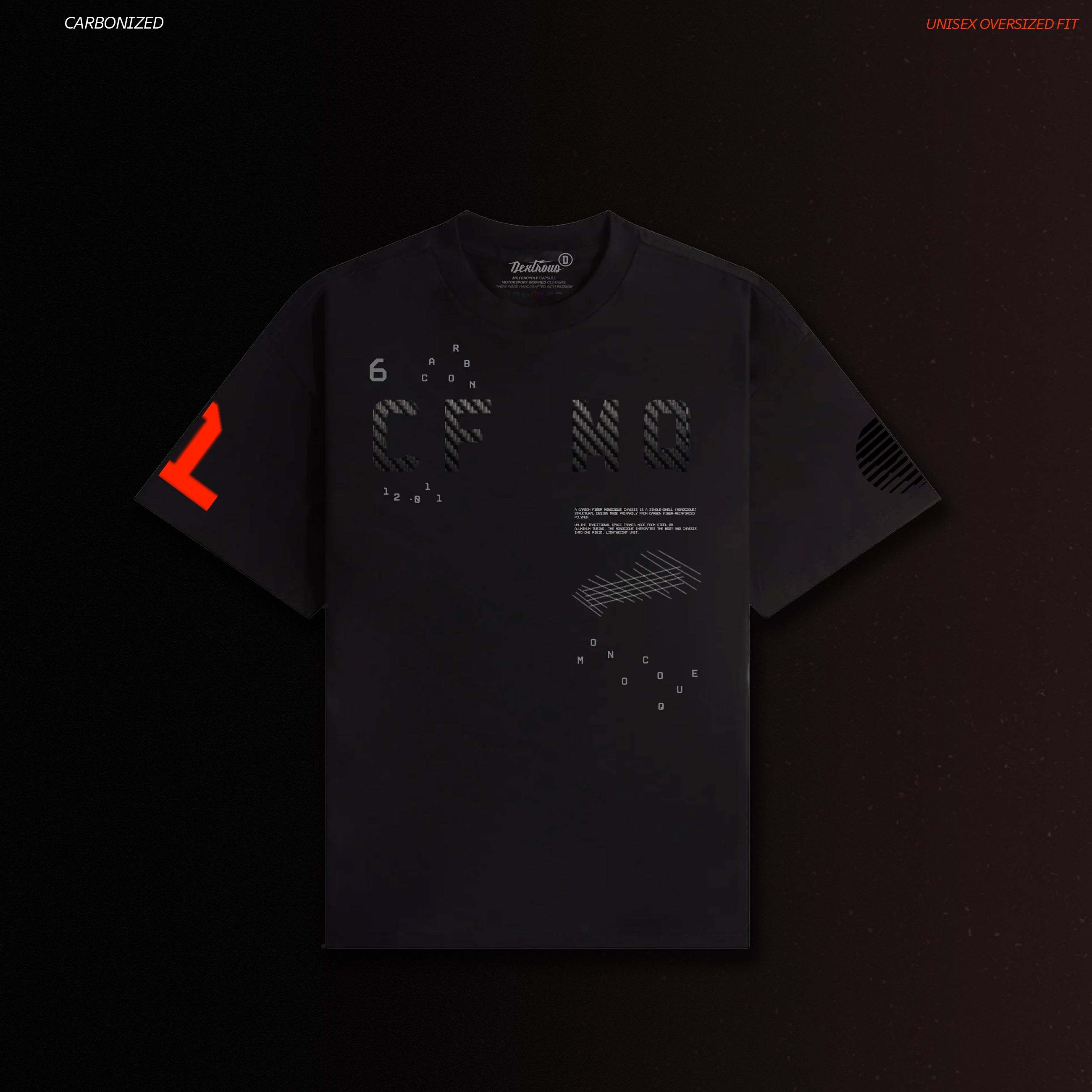CARBONIZED | Unisex Oversized – HP4 Race Inspired Motorsport T-Shirt – Black