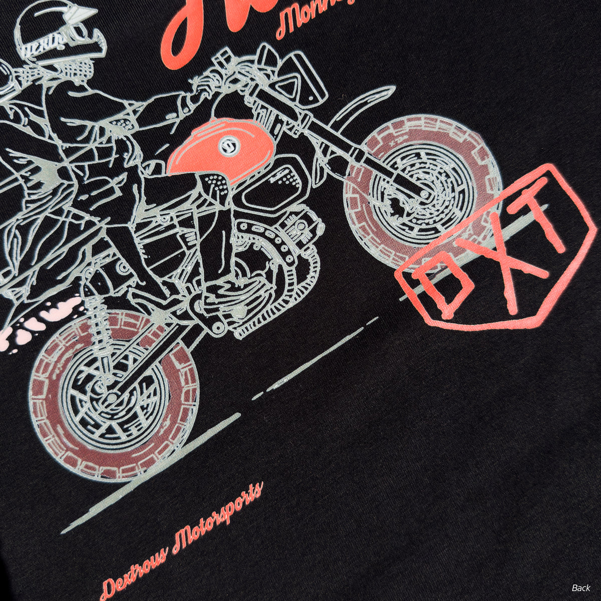 Track Monkey | Kids Regular Fit – Monkey/Mini Bike Inspired Motorsport T-Shirt – Black