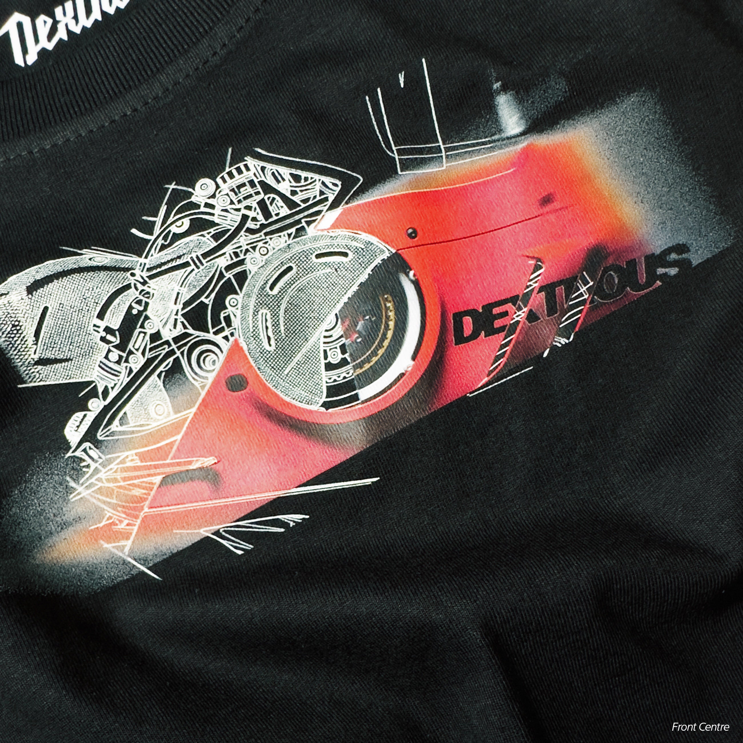 THE RATTLE | Men's Regular Fit – V4R Inspired Motorsport T-Shirt – Black
