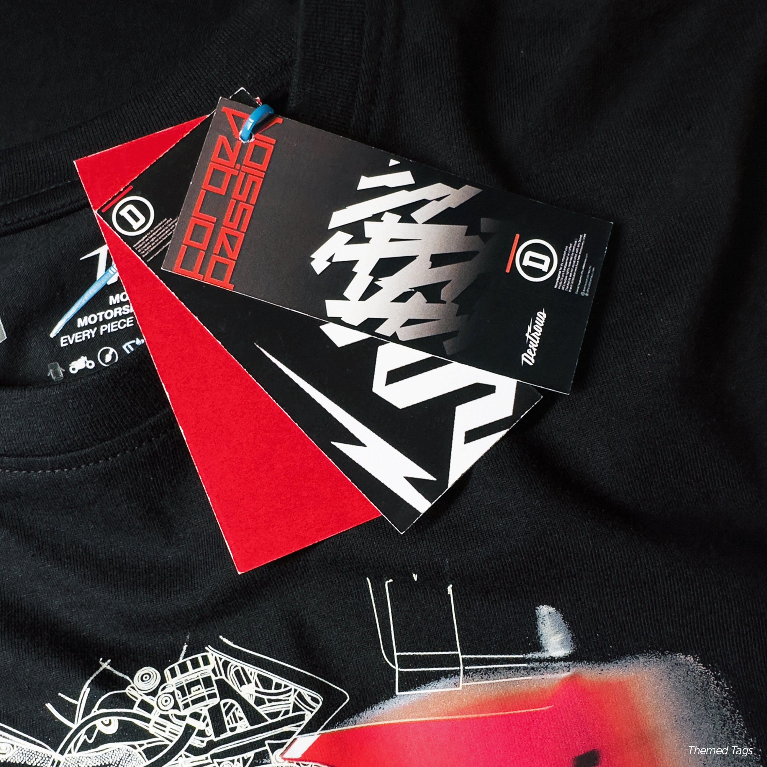 THE RATTLE | Men's Regular Fit – V4R Inspired Motorsport T-Shirt – Black