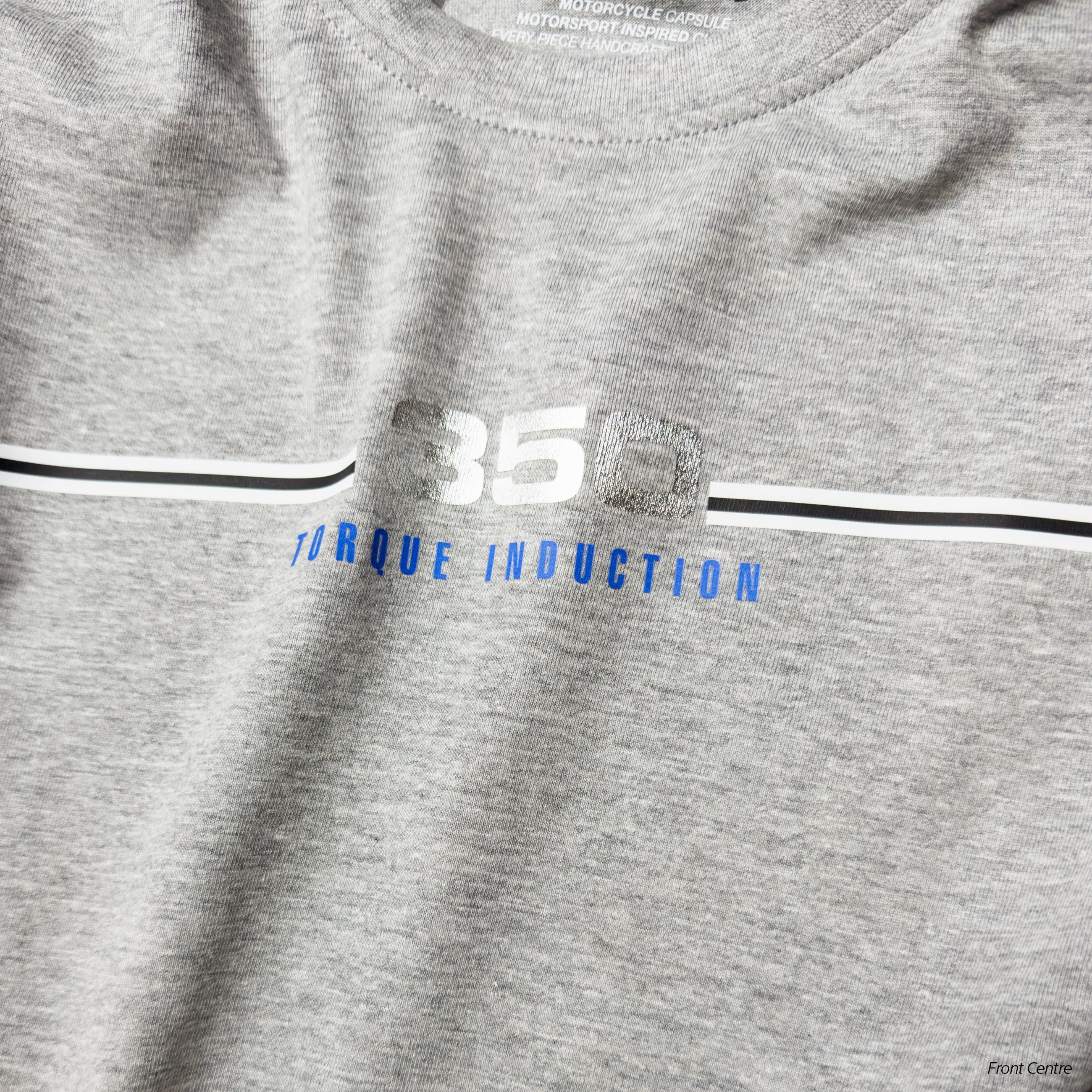 EVIL TWIN | Men's Regular Fit – RD350 Inspired Motorsport T-Shirt – Light Grey