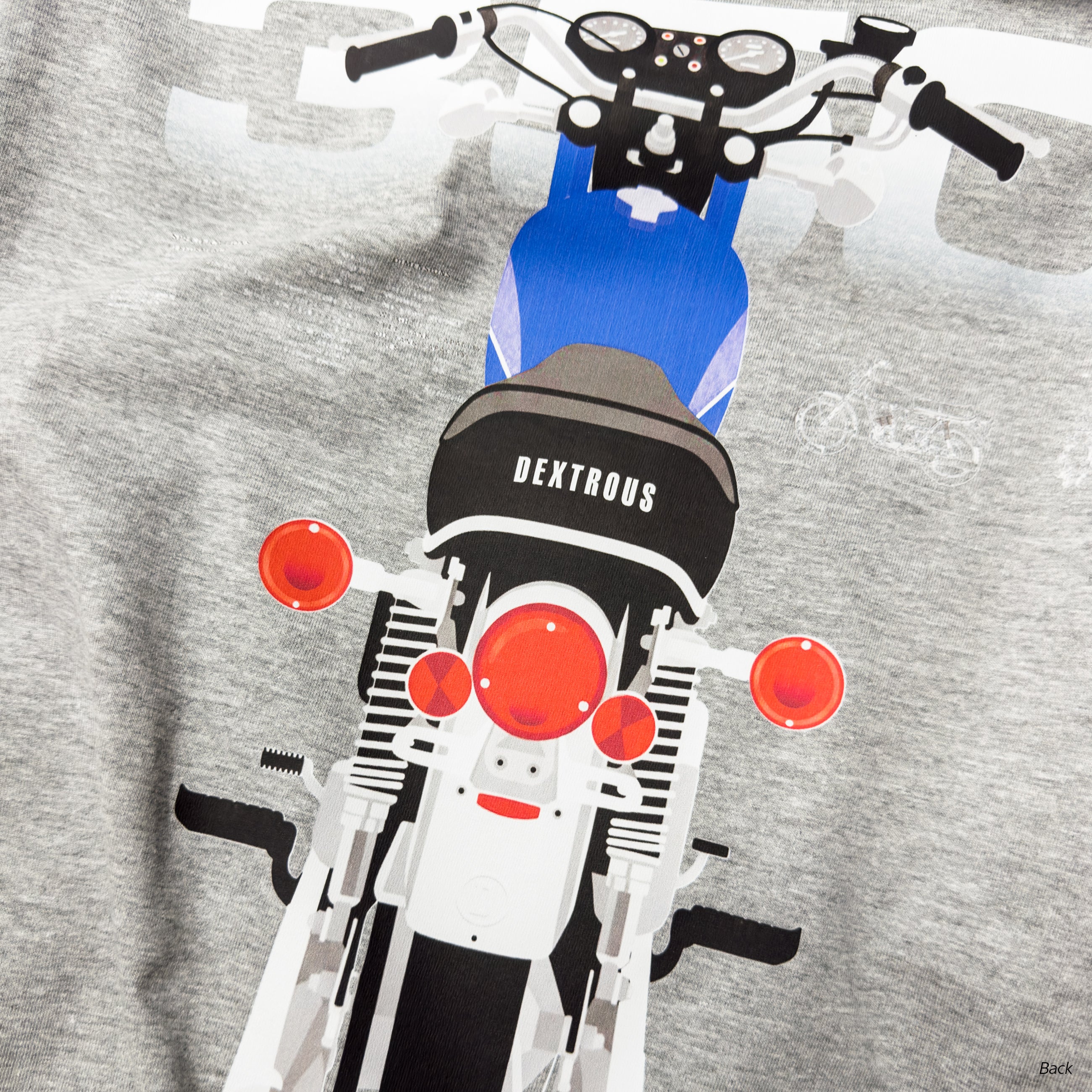 EVIL TWIN | Men's Regular Fit – RD350 Inspired Motorsport T-Shirt – Light Grey