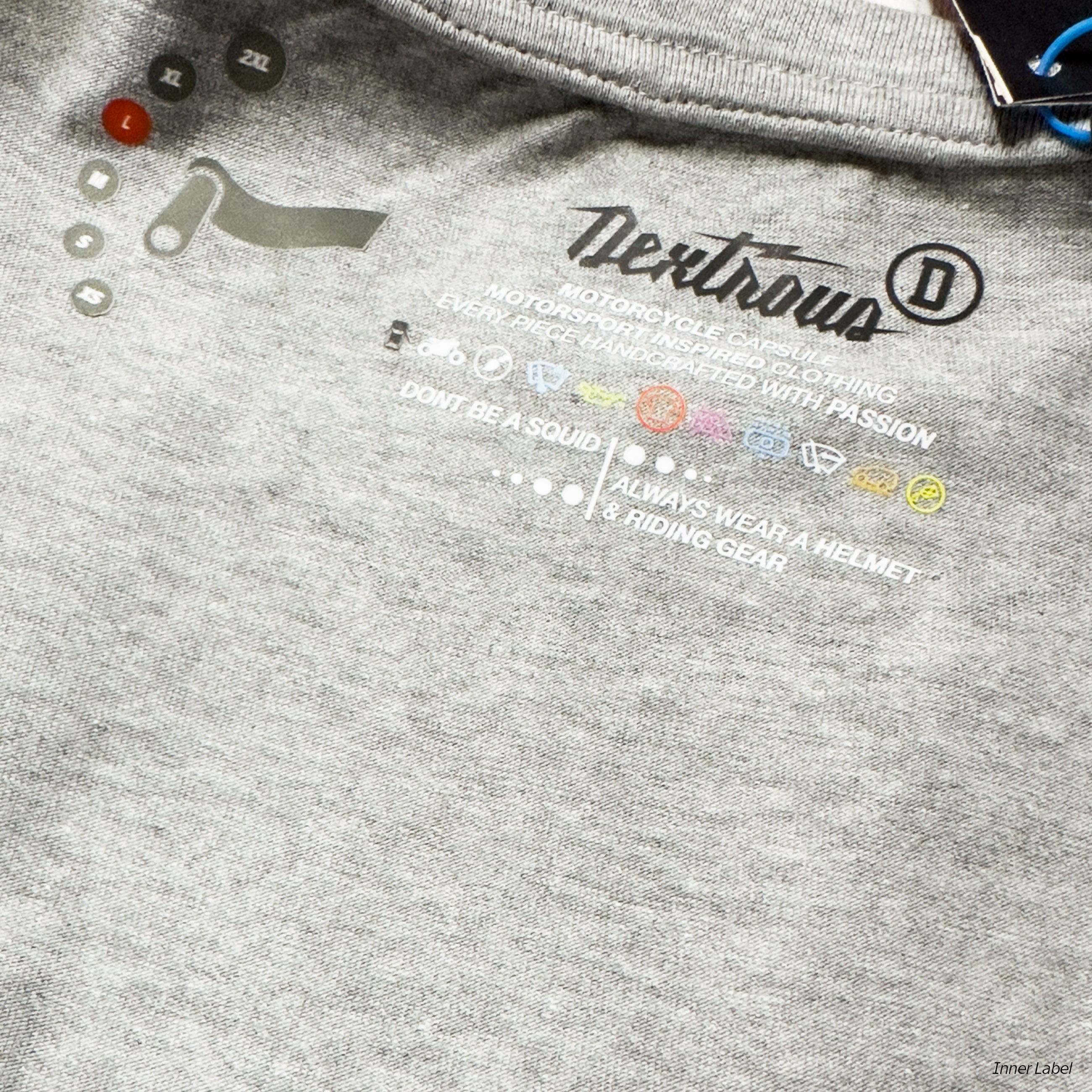 EVIL TWIN | Men's Regular Fit – RD350 Inspired Motorsport T-Shirt – Light Grey