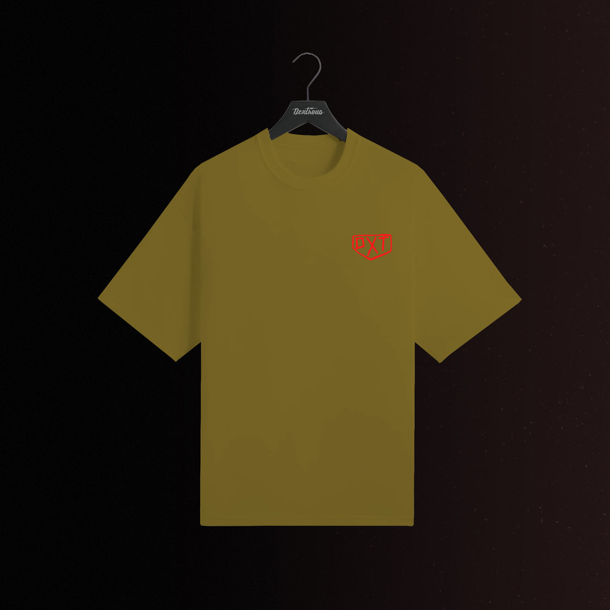 Track Monkey | Unisex Oversized – Monkey/Mini Bike Inspired Motorsport T-Shirt – Olive Green