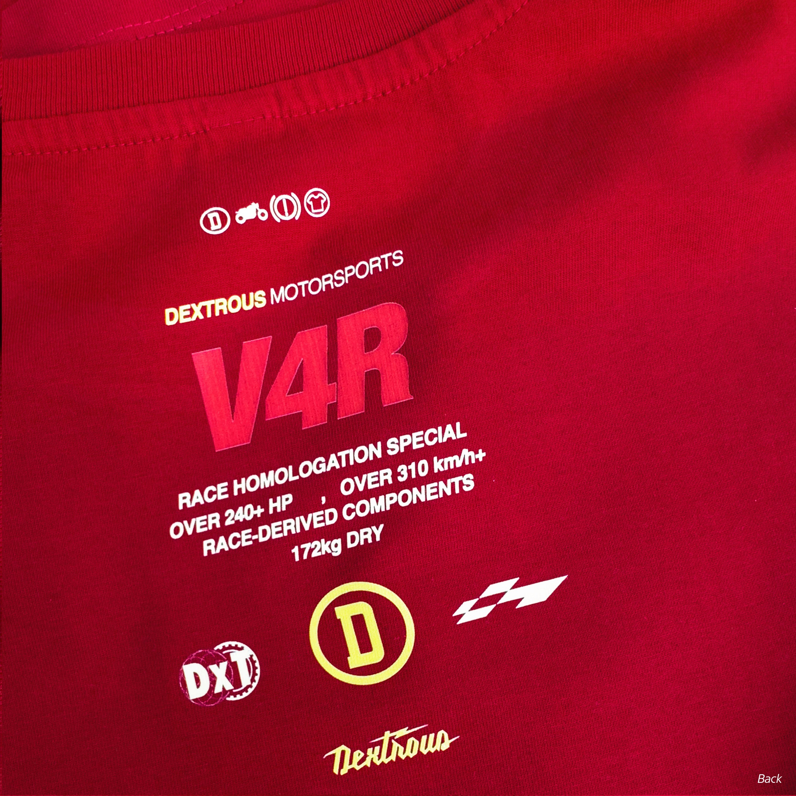 THE RATTLE | Unisex Oversized – V4R Inspired Motorsport T-Shirt – Crimson Red