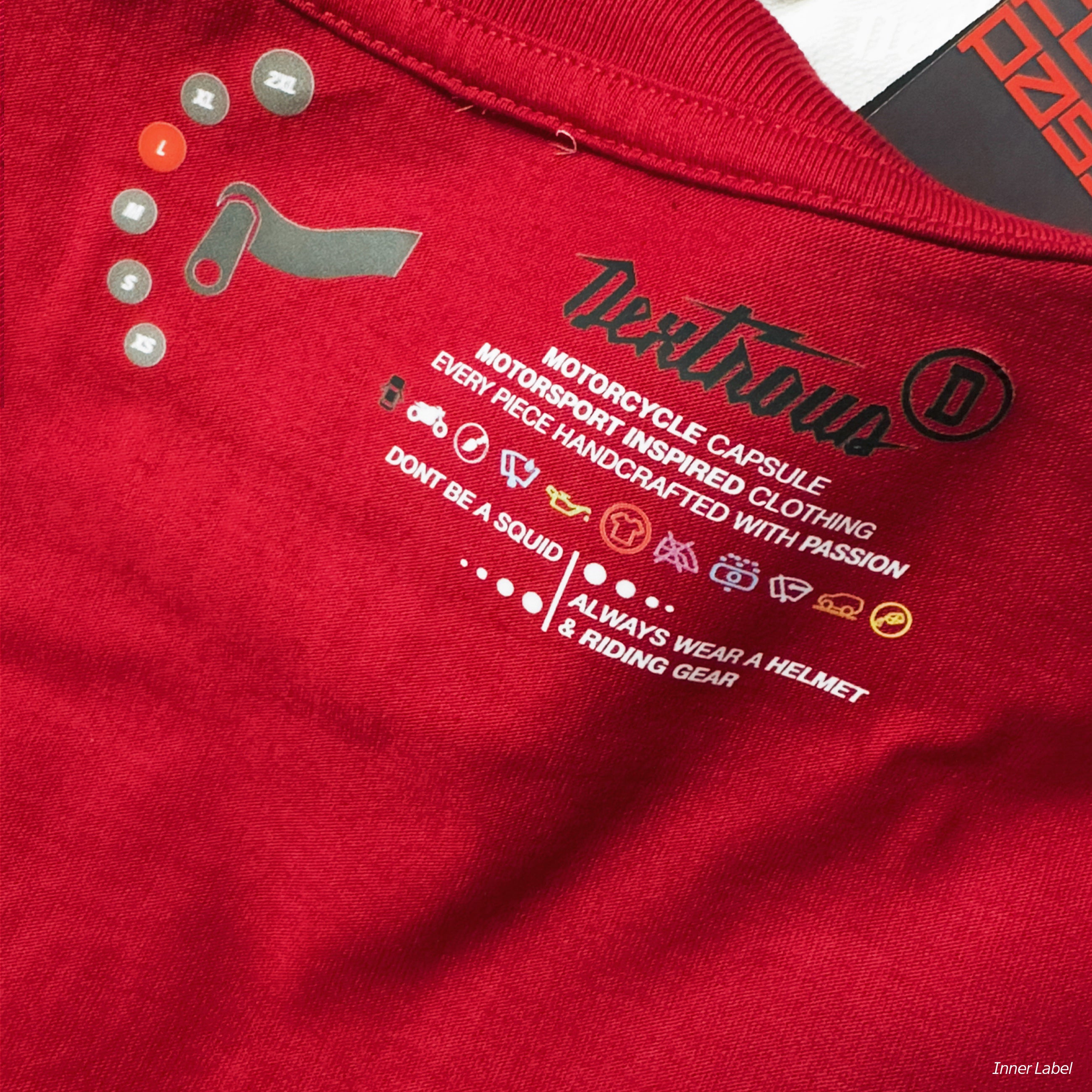 THE RATTLE | Unisex Oversized – V4R Inspired Motorsport T-Shirt – Crimson Red