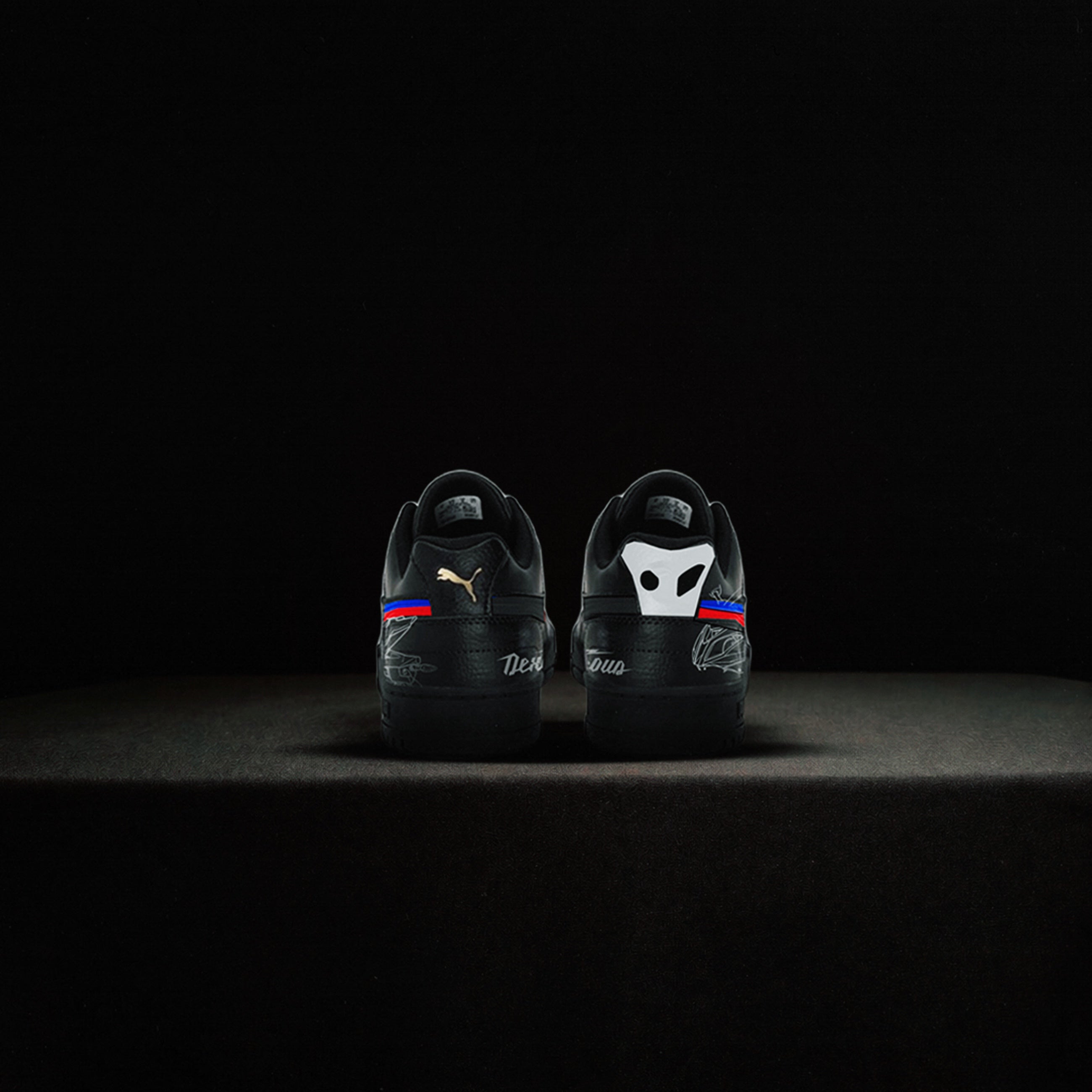 RB01 | S1000rr inspired Custom Puma RBD Low Sneaker – Black/Blue/Red