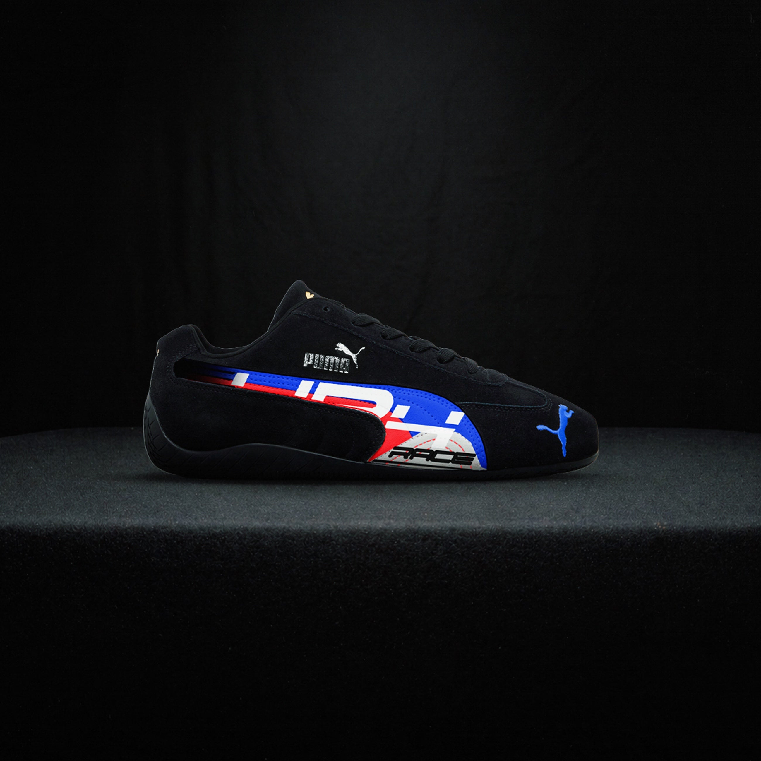 SC01 | S1000rr inspired Custom Puma Speedcat Sneaker– Black/Blue/Red