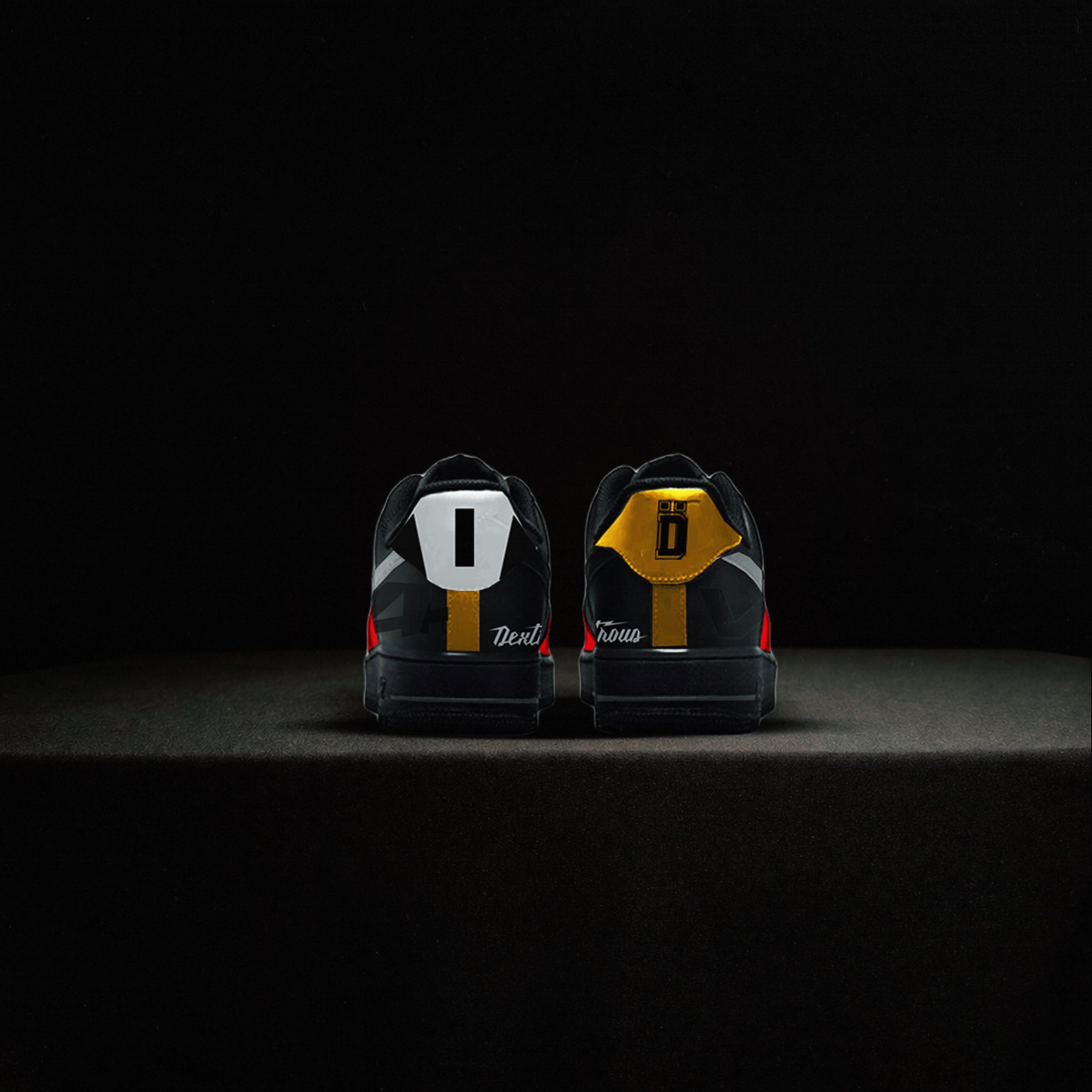 N4R | V4R inspired Custom Nike Air Force 1 Low – Black/Red