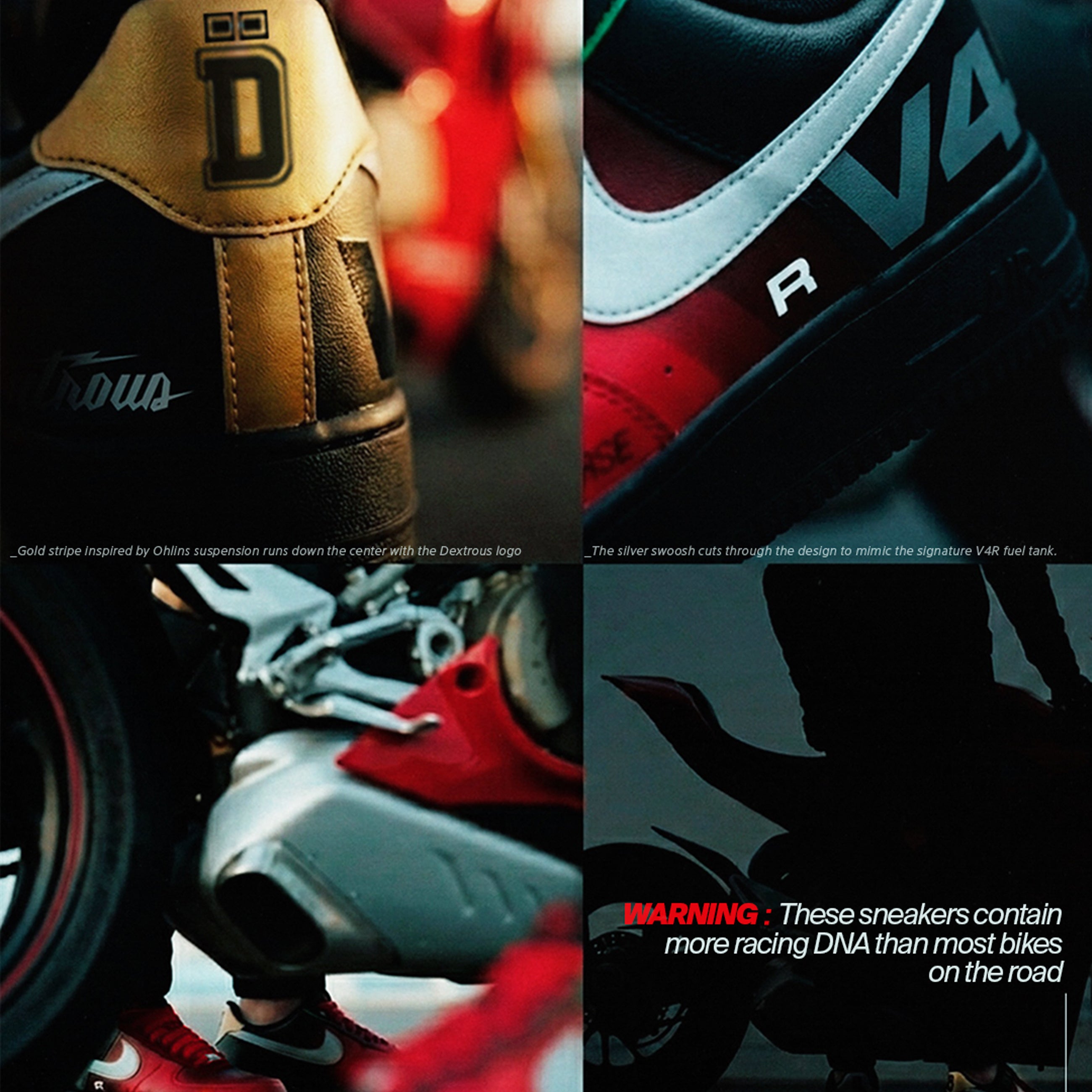 N4R | V4R inspired Custom Nike Air Force 1 Low – Black/Red
