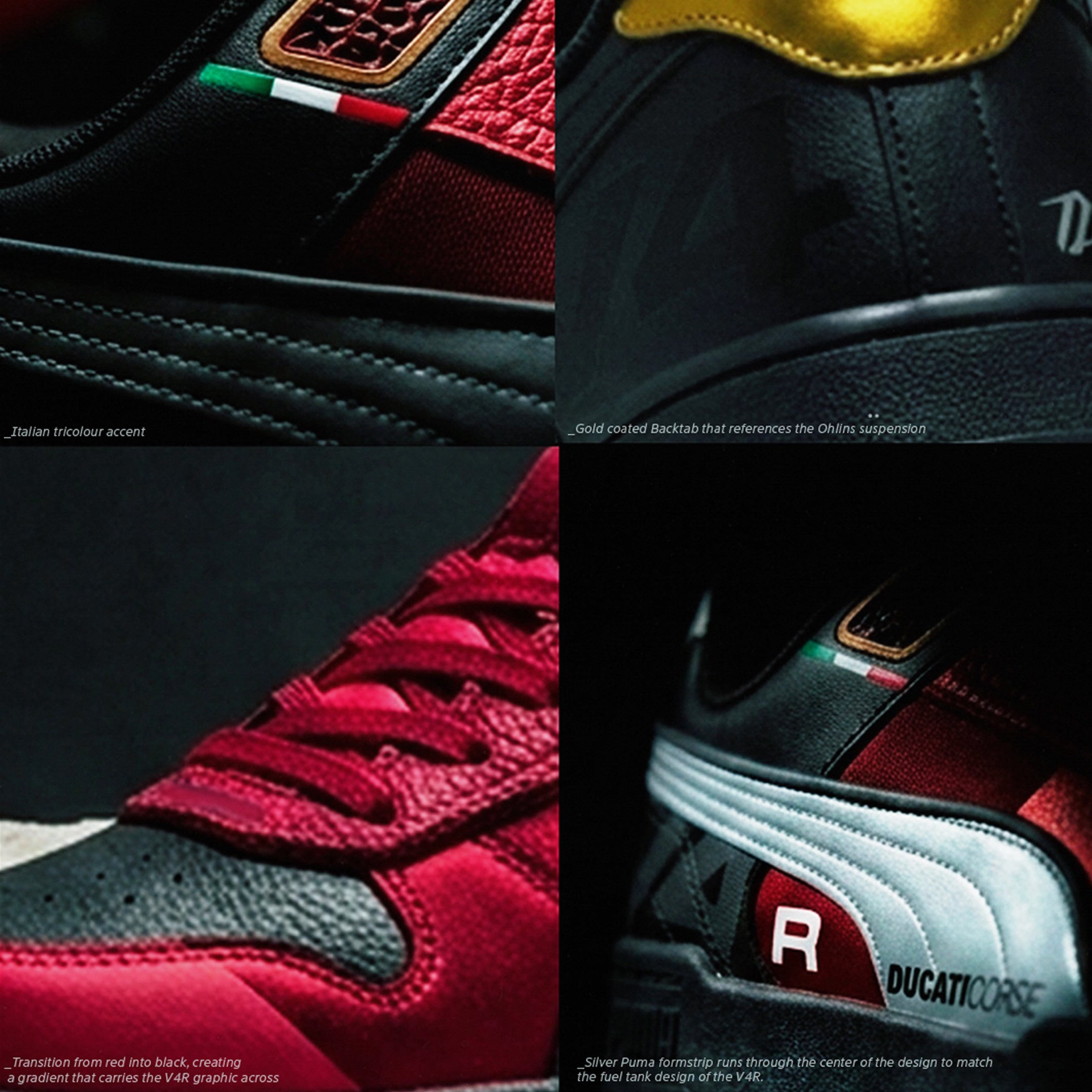 P4R | V4R inspired Custom Puma RBD Game Low – Black/Red