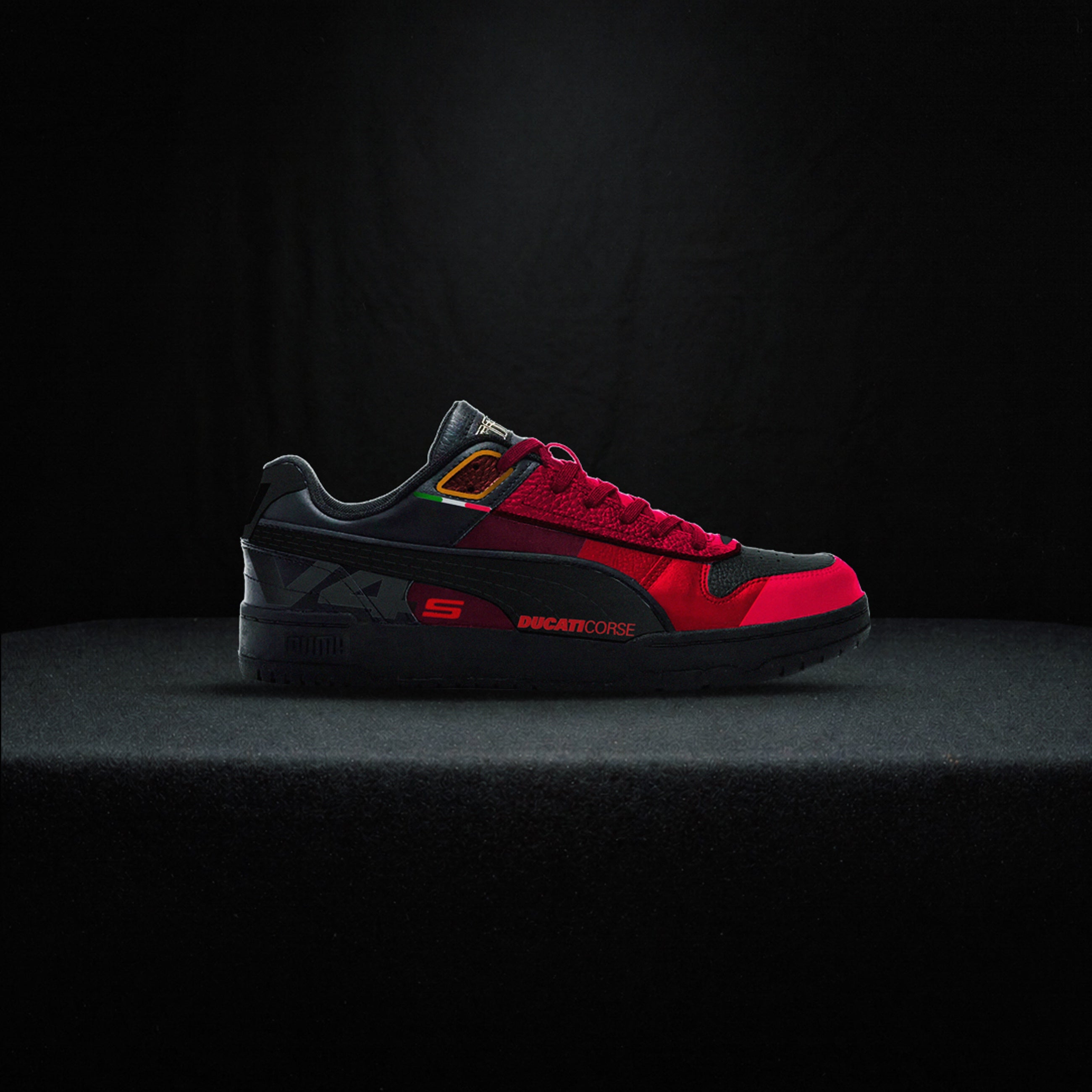 P4S | V4S inspired Custom Puma RBD Low – Black/Red