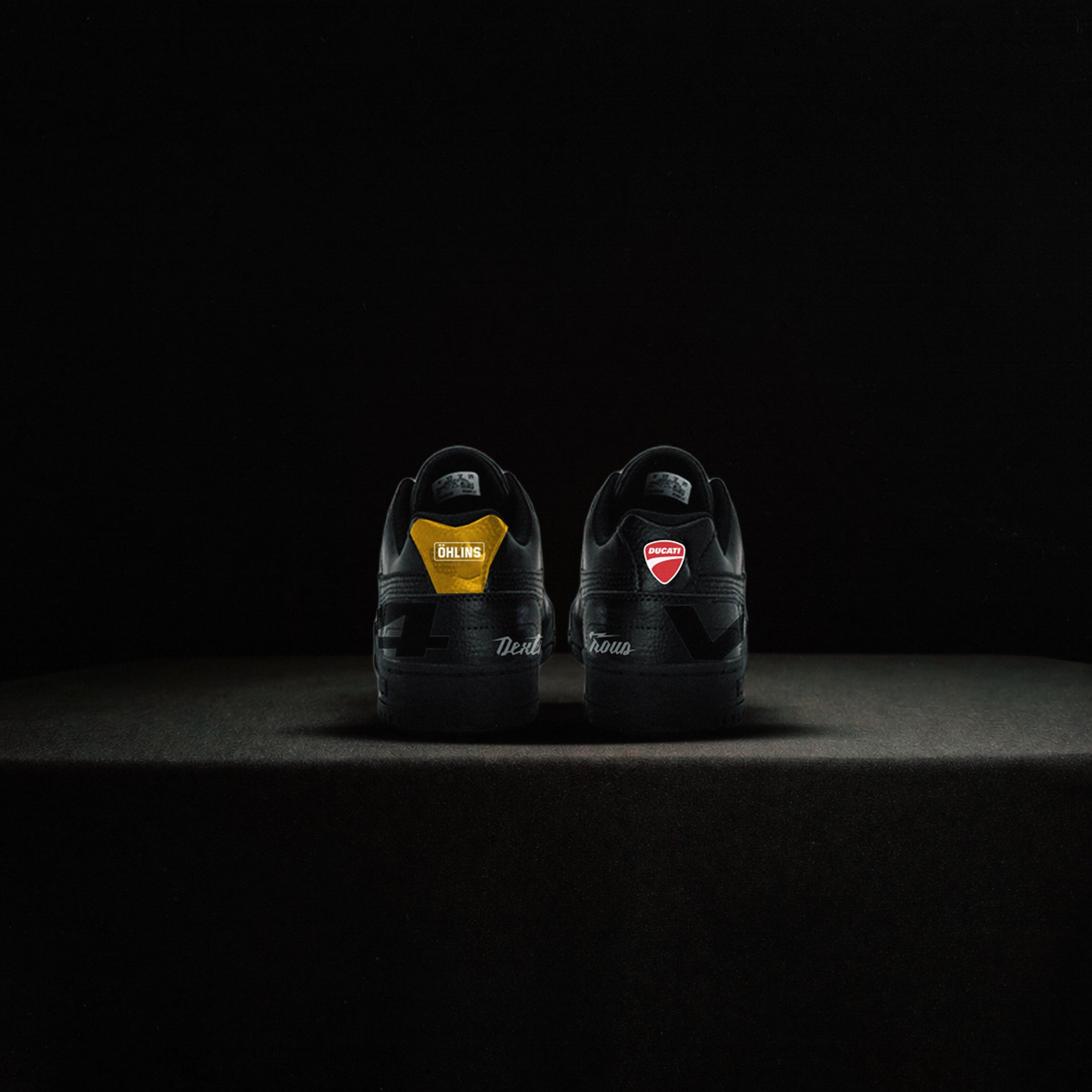 P4S | V4S inspired Custom Puma RBD Low – Black/Red
