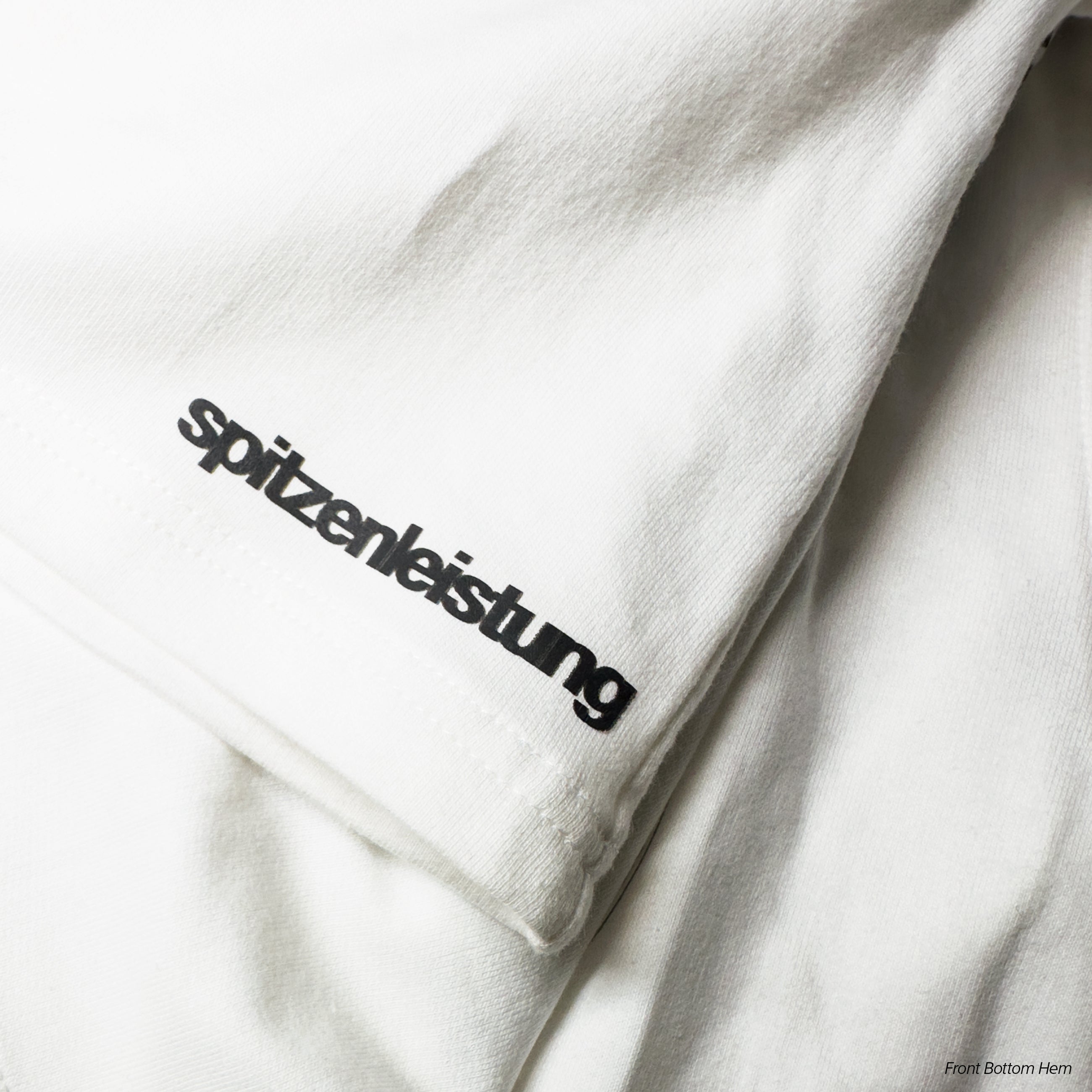SPITZENLEISTUNG | Women's Oversized Crop – S1000RR Inspired Motorsport T-Shirt – Off-White