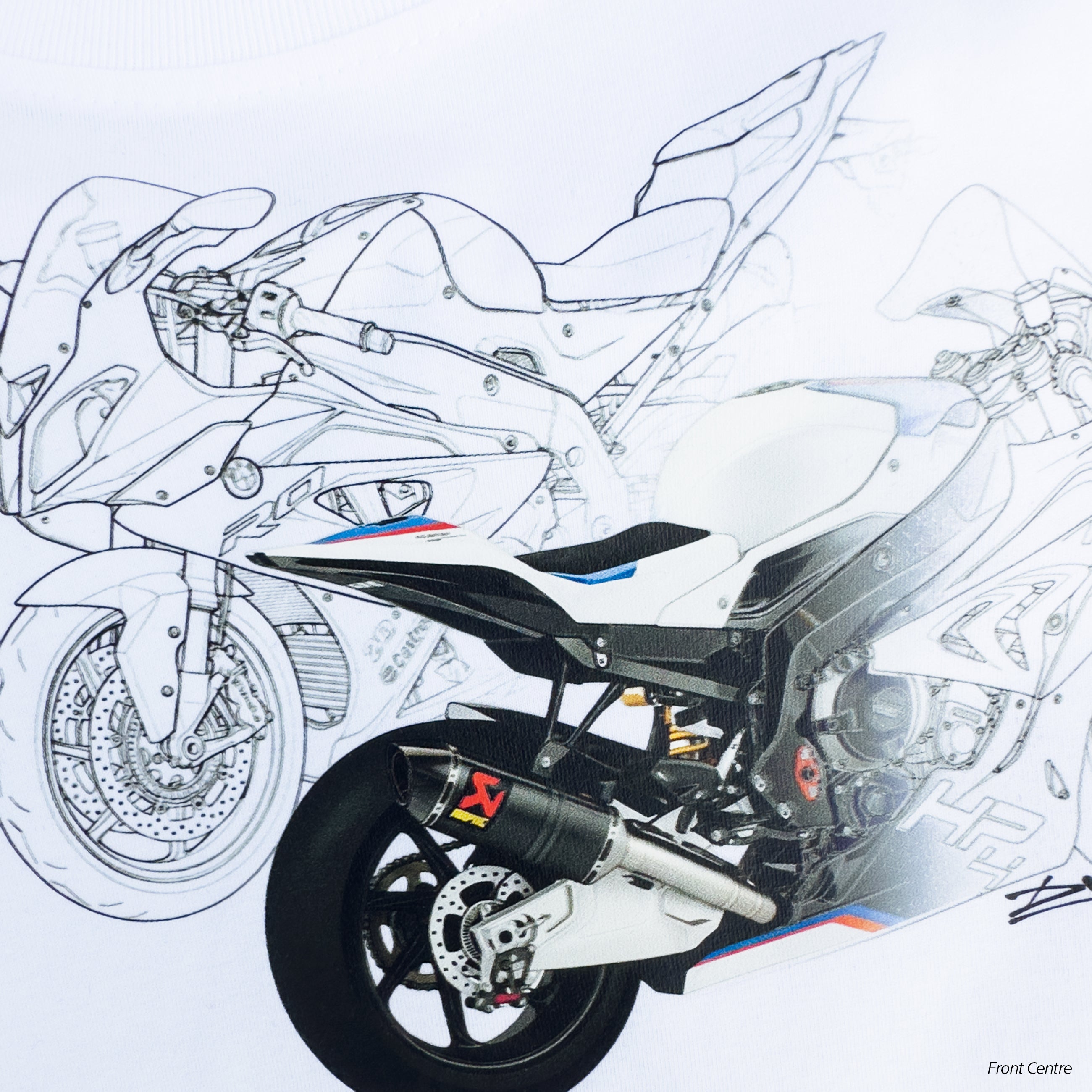 SPITZENLEISTUNG | Kids Regular Fit– S1000RR Inspired Motorsport T-Shirt – White