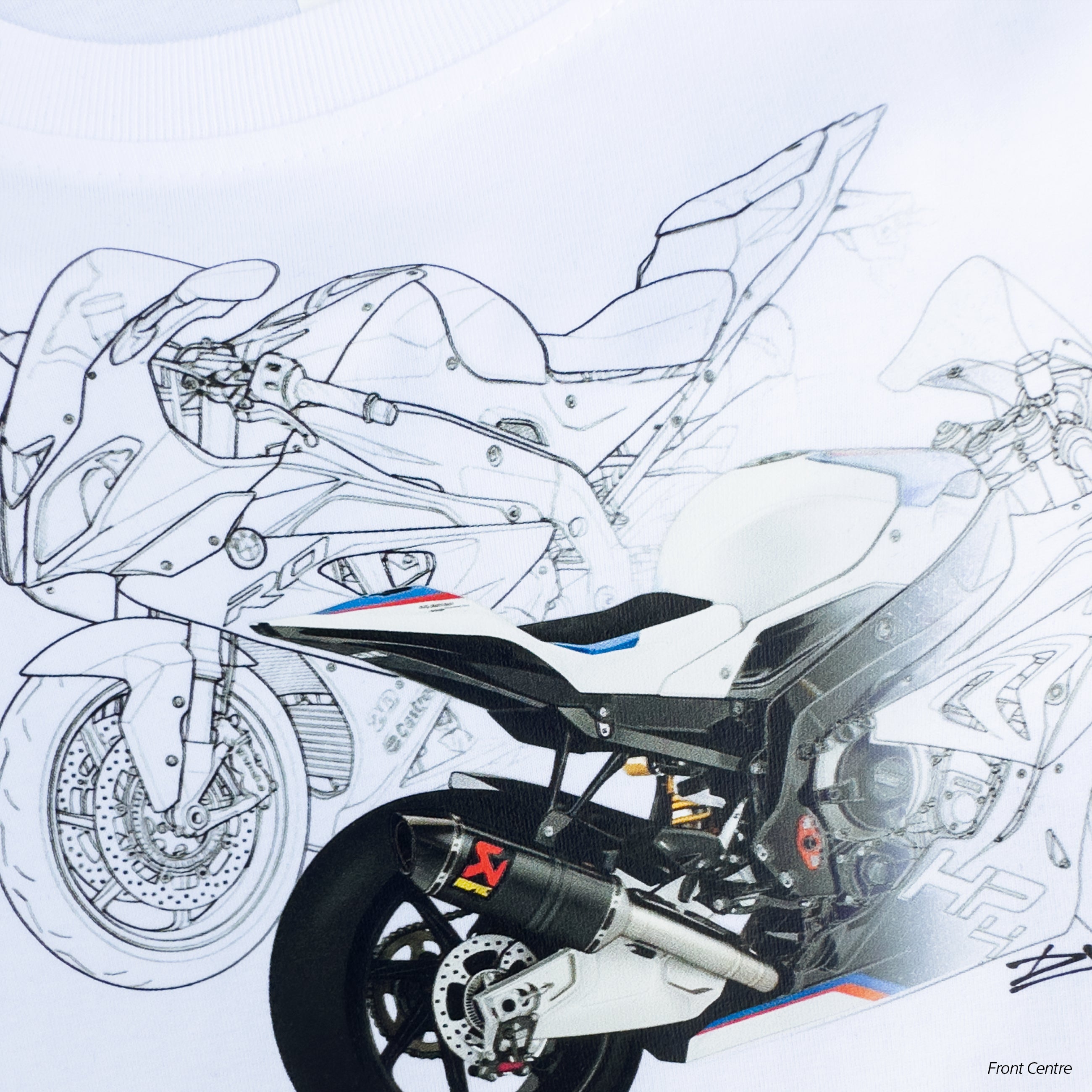 SPITZENLEISTUNG | Men's Regular Fit  – S1000RR Inspired Motorsport T-Shirt – White